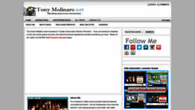 What Tonymolinaro.net website looked like in 2020 (3 years ago)