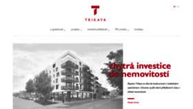 What Trikaya.cz website looked like in 2020 (3 years ago)