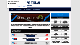 What Tennis-stream.net website looked like in 2020 (3 years ago)