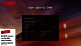 What Thalys.com website looked like in 2020 (3 years ago)