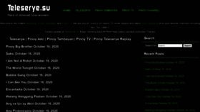 What Teleserye.su website looked like in 2020 (3 years ago)