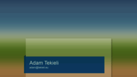 What Tekieli.eu website looked like in 2020 (3 years ago)