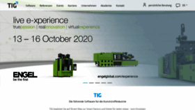 What Tig.at website looked like in 2020 (3 years ago)