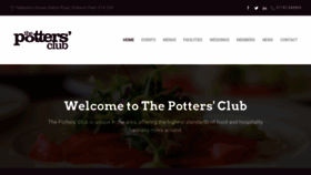 What Thepottersclub.co.uk website looked like in 2020 (3 years ago)