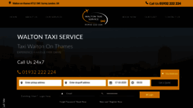 What Taxiwaltononthames.co.uk website looked like in 2020 (3 years ago)