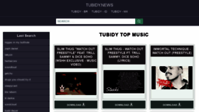 What Tubidy.news website looked like in 2020 (3 years ago)