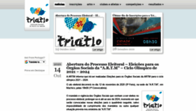 What Triatlomadeira.com website looked like in 2020 (3 years ago)