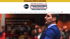 What Toastmastersd17.org website looked like in 2020 (3 years ago)