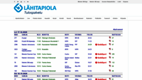 What Tulospalvelu.finnhandball.net website looked like in 2020 (3 years ago)