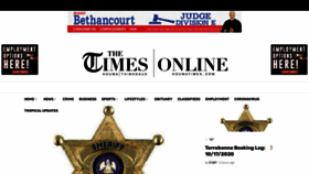 What Tri-parishtimes.com website looked like in 2020 (3 years ago)