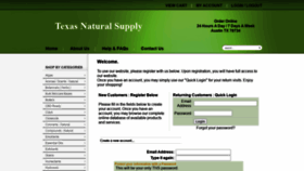 What Texasnaturalsupply.com website looked like in 2020 (3 years ago)