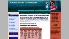 What Testpaper.biz website looked like in 2020 (3 years ago)