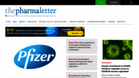 What Thepharmaletter.com website looked like in 2020 (3 years ago)