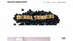 What Theantiagingartist.com website looked like in 2020 (3 years ago)