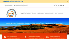 What Tripsinmorocco.com website looked like in 2020 (3 years ago)