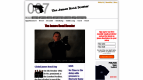 What Thejamesbonddossier.com website looked like in 2020 (3 years ago)