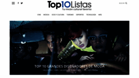What Top10listas.com website looked like in 2020 (3 years ago)