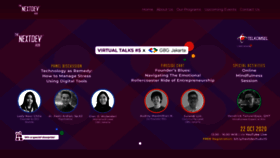 What Thenextdev.id website looked like in 2020 (3 years ago)