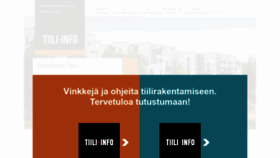 What Tiili-info.fi website looked like in 2020 (3 years ago)