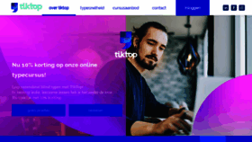 What Tiktop.nl website looked like in 2020 (3 years ago)
