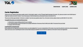 What Tqlcarriers.com website looked like in 2020 (3 years ago)