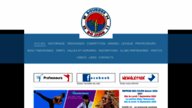 What Taekwondo-bourges.com website looked like in 2020 (3 years ago)