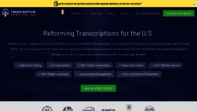 What Transcription-services-us.com website looked like in 2020 (3 years ago)