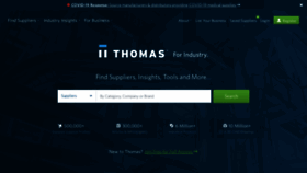 What Thomasnet.com website looked like in 2020 (3 years ago)