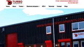 What Turbodevelopments.co.uk website looked like in 2020 (3 years ago)