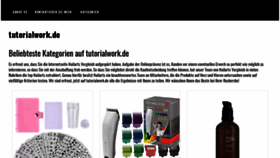 What Tutorialwork.de website looked like in 2020 (3 years ago)