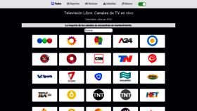 What Televisionlibre.net website looked like in 2020 (3 years ago)