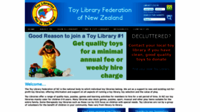 What Toylibrary.co.nz website looked like in 2020 (5 years ago)