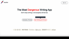 What Themostdangerouswritingapp.com website looked like in 2020 (3 years ago)