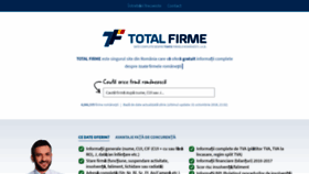 What Totalfirme.ro website looked like in 2020 (5 years ago)