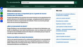What Tueconomia.net website looked like in 2020 (3 years ago)
