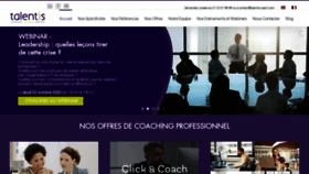 What Talentis-coach.com website looked like in 2020 (3 years ago)