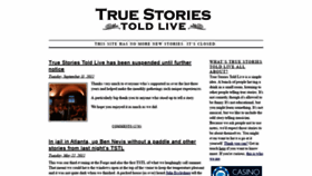 What Truestoriestoldlive.com website looked like in 2020 (3 years ago)