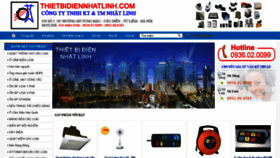 What Thietbidiennhatlinh.com website looked like in 2020 (3 years ago)