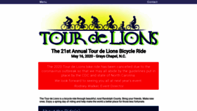 What Tourdelions.com website looked like in 2020 (3 years ago)