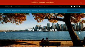 What Tourismvancouver.com website looked like in 2020 (3 years ago)