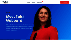 What Tulsi2020.com website looked like in 2020 (3 years ago)