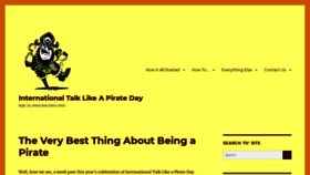 What Talklikeapirate.com website looked like in 2020 (3 years ago)