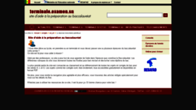 What Terminales.examen.sn website looked like in 2020 (3 years ago)