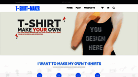 What T-shirt-maker.com website looked like in 2020 (3 years ago)