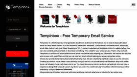 What Tempinbox.xyz website looked like in 2020 (3 years ago)