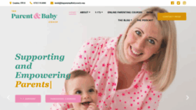 What Theparentandbabycoach.com website looked like in 2020 (3 years ago)
