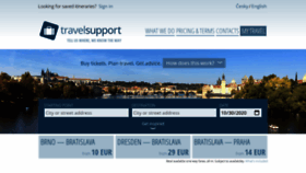 What Travelsupport.eu website looked like in 2020 (3 years ago)