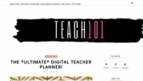 What Teachermom101.com website looked like in 2020 (3 years ago)