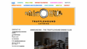 What Trufflehoundcatering.com website looked like in 2020 (3 years ago)
