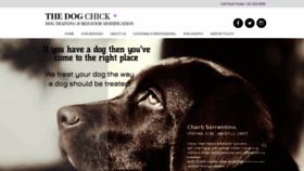 What Thedogchick.com website looked like in 2020 (4 years ago)